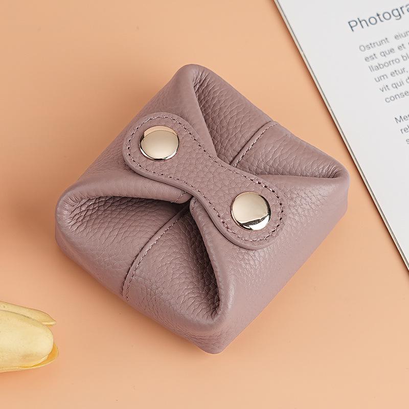 Stylish Mini Cowhide Coin & Lipstick Purse for Women