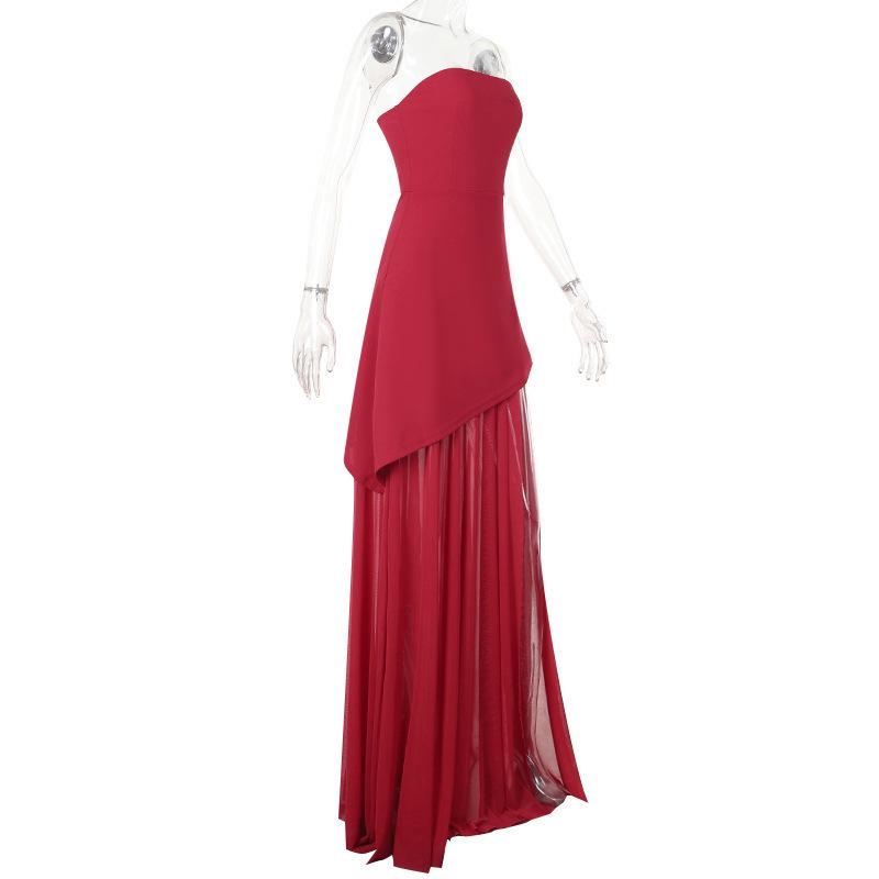 2024 Winter Sexy Einseitiges Hochgeschlitztes Schlauchkleid