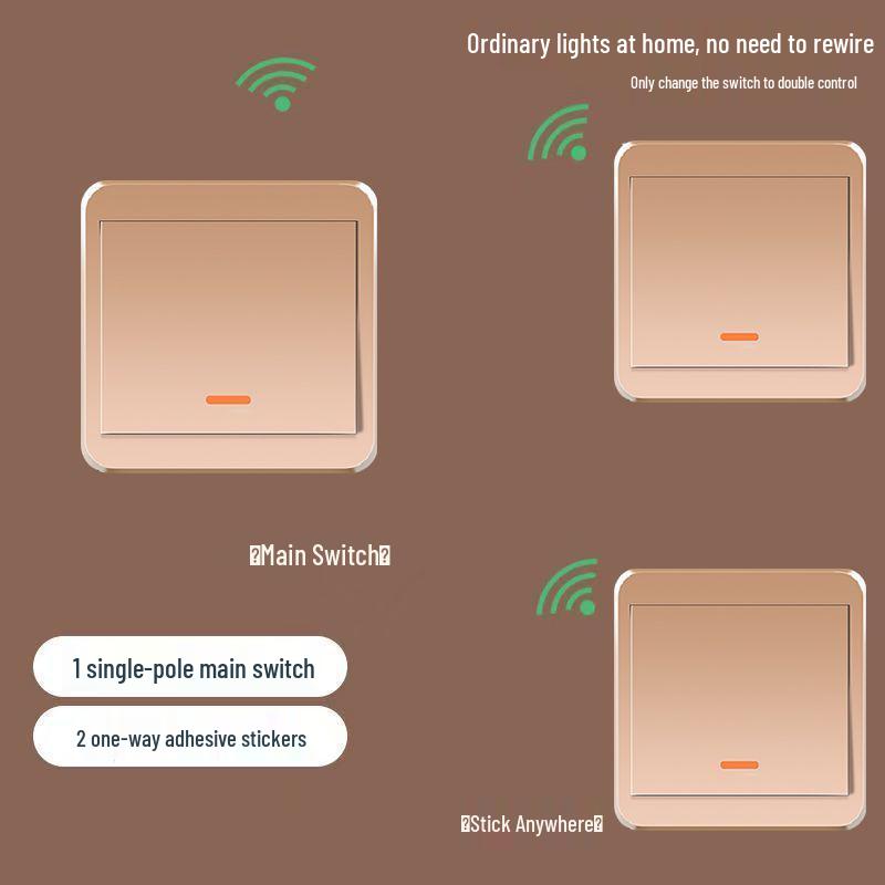 Wireless Smart Remote Master-Slave Light Switch 220V – Easy Installation