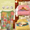 Artist A-Asami W-Watanabe Throw Flannel Throw Blanket, Lightweight Cozy, Durable Washable Cute Cool