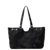 PU Leather PU Tote Bag Solid Color Underarm Packs Cute Large Capacity Handbag  Outdoor