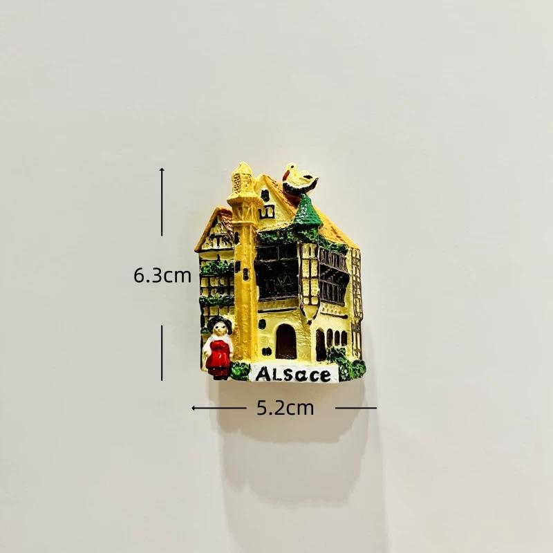 Frankreich Paris Saint Michel Berg Harz Kühlschrankmagnet Aufkleber Reise Souvenir Geschenk Landschaft Kühlschrankmagnet Heimküche Dekoration