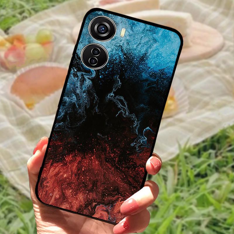 

Для ZTE Blade V40 Чехол-бампер Силиконовый Мягкий Мраморный Черный Funda Coque для ZTE Blade 8046 V40 Design Защитный Capa For Blade V40 Design