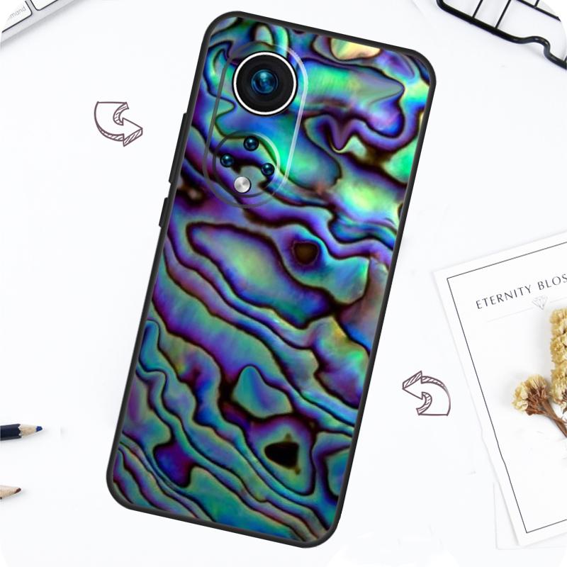 Abalone Sea Shell Texture Case For Honor Magic 7 Lite 5 6 Pro Honor 200 50 70 90 Lite X8b X9a X8a X8 X9 X9c X9b Cover