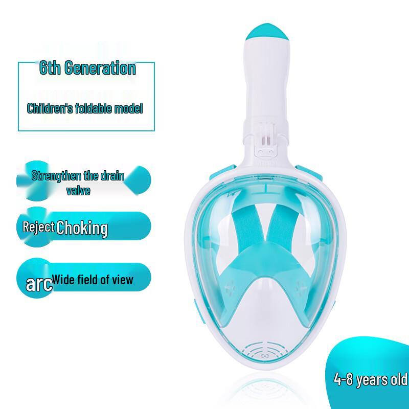 Qianyu Dual Tube Snorkeling Diving Mask 4-8 Years Green