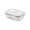 Camellia 650ml Divided Glass Lunch Containers (4-Pack)
