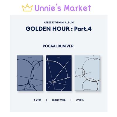 GOLDEN HOUR  Part.4 (POCAALBUM VER.) (A Ver / Diary Ver / Z Ver) + Free Gift