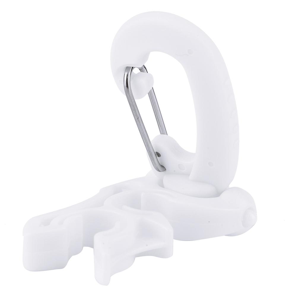 

Двойной BCD для подводного плавания с аквалангом, держатель шланга, зажим, фиксатор регулятора, пряжка, крючок для подводного плавания (белый)