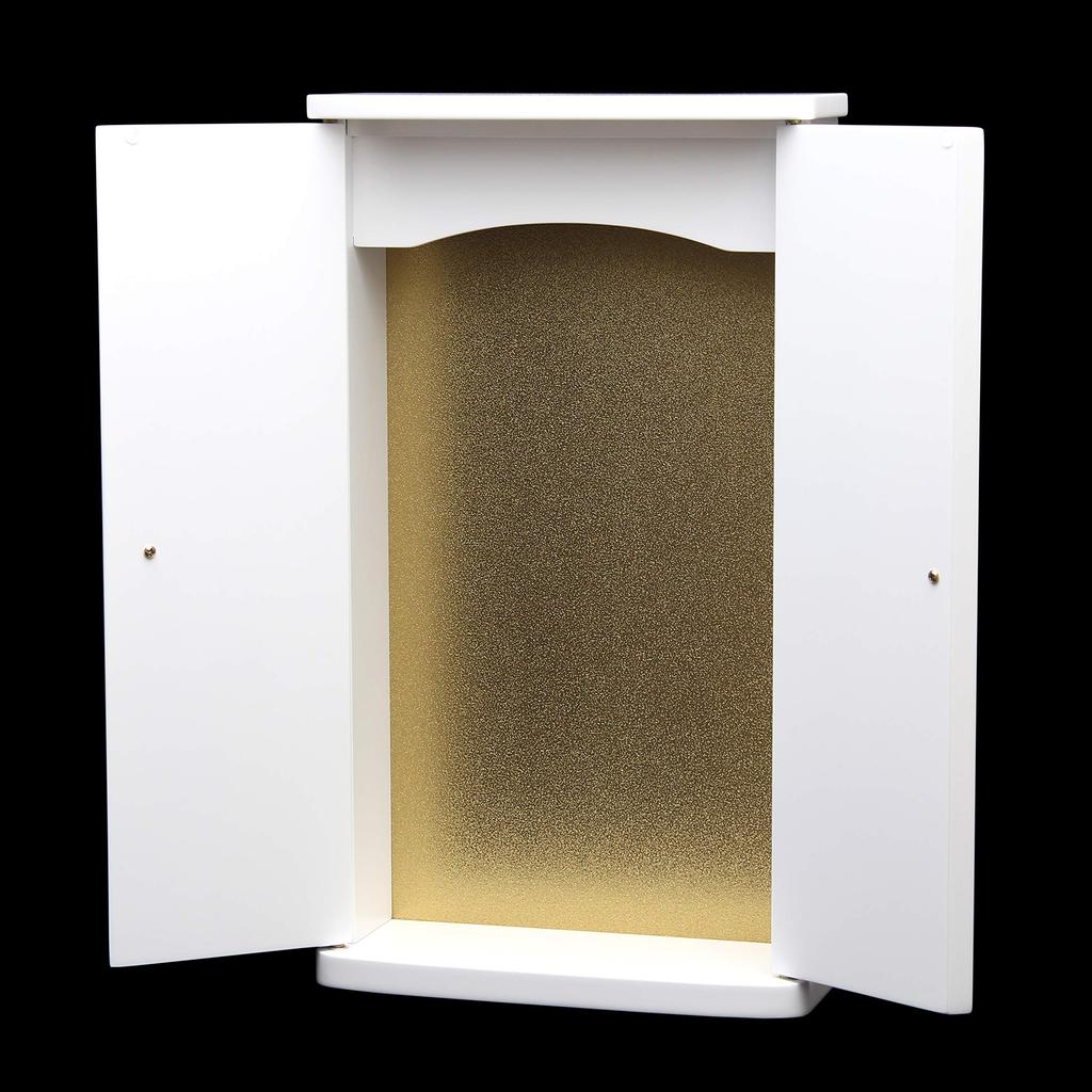 Soka Gakkai Compact Buddhist Grand Mini Buddhist Altar Ogatagi Not Altar, White, (Special (special Ornaments) Available)