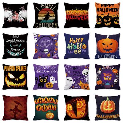 Happy Halloween Decorative Pillow Cover Home Holiday Party Decorations Suitable for Living Room Sofa Room Decoration Gifts
