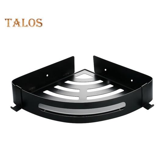 Caddy de colț de duș cu economie de spațiu Raft de baie fără perforare Instalare ușoară 2 cârlige Raft de colț pentru baie