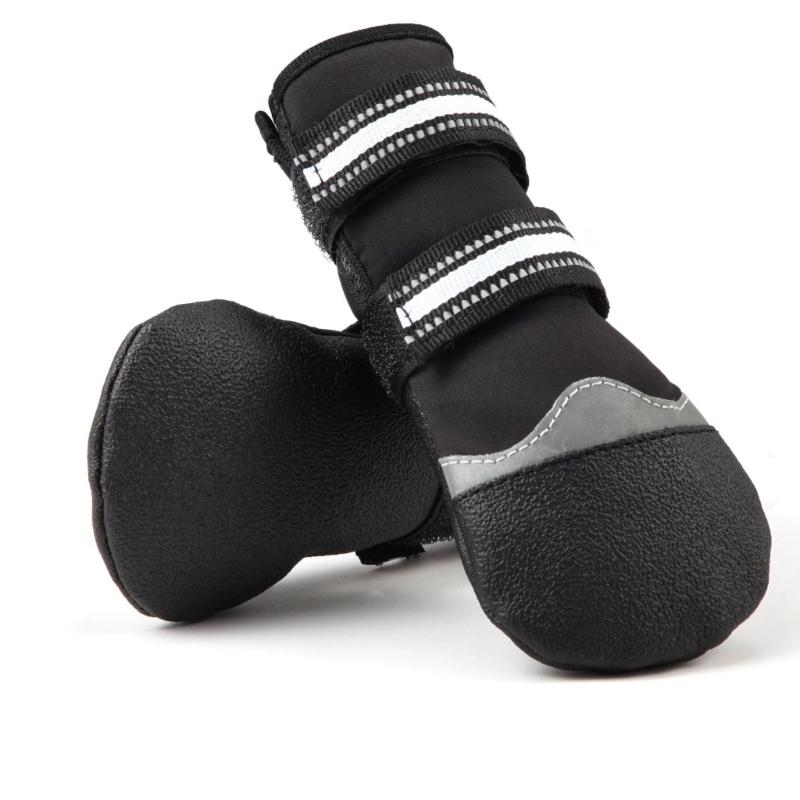 2 Pair Dog Shoes Protective Thick Grip Dogs Feet Cover Socks with Adjustable Sticker for Outdoor Prevents Sliding