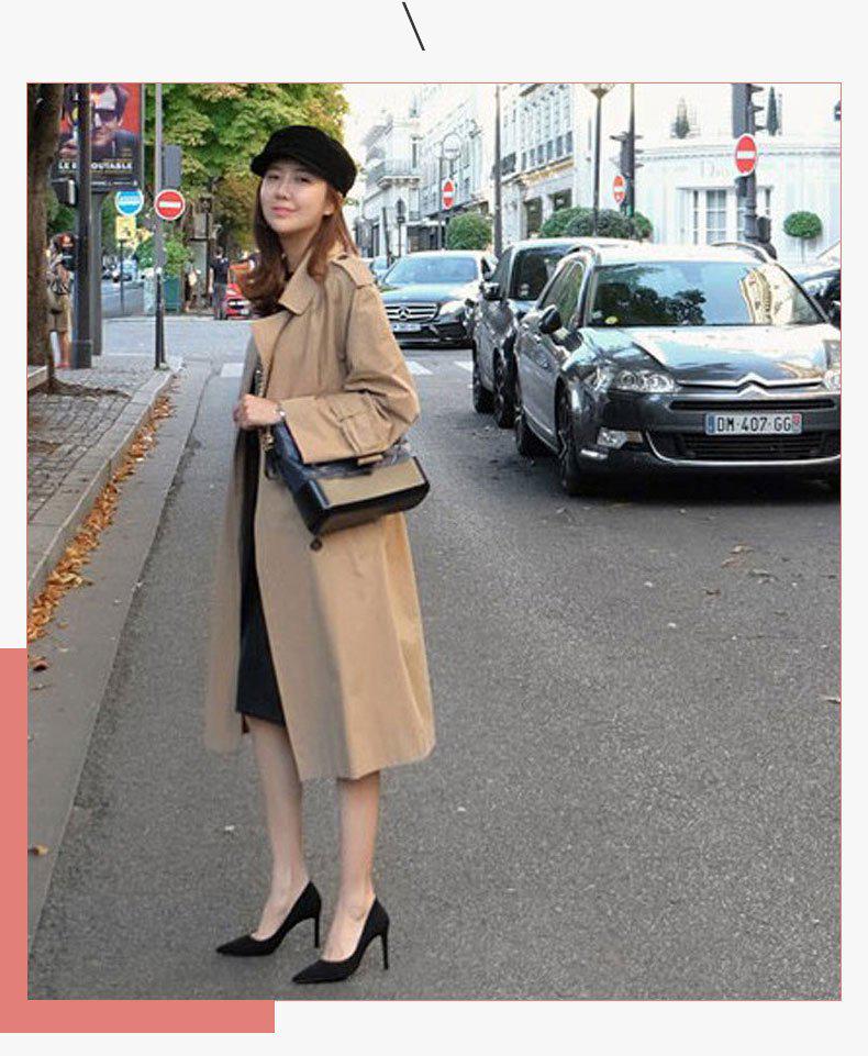 Damen-Stilettos aus Wildleder in Übergröße - Schwarze Spitze, Frühjahrs-/Herbstkollektion