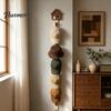 Decorative Wall Hooks for Home Hat Organizer with 8 Hooks, Wall-mounted Baseball Cap Rack, Cute House Shape Rack Vertical Storage Holder Bags Scarves
