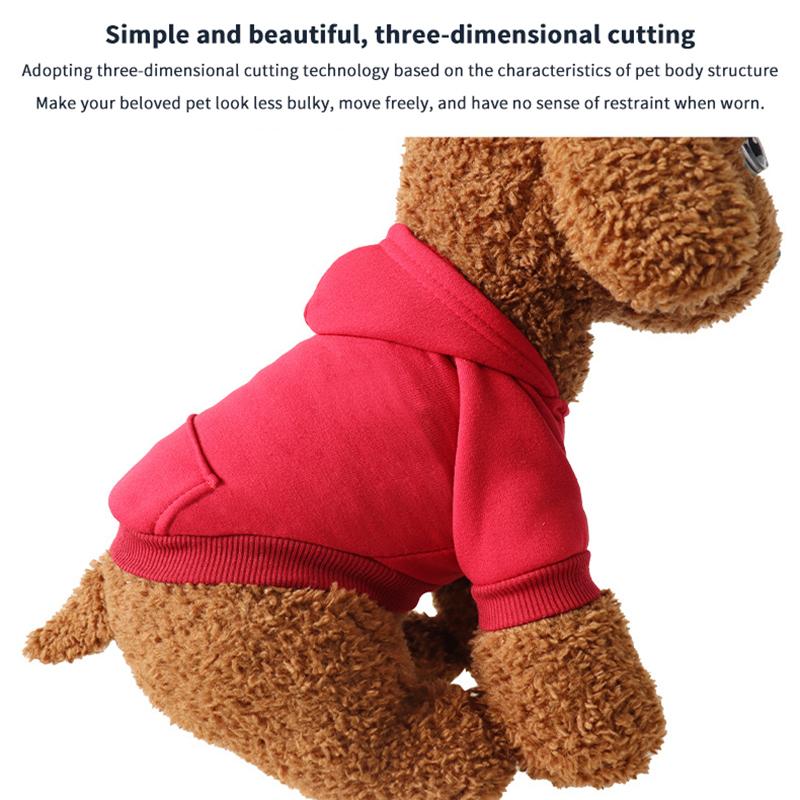 Winter Dog Hoodies Sweatshirt Jacket For Small And Medium Dog Pet Coat Puppy Clothes Chihuahuas Bulldog Costume Puppy Pet Autumn