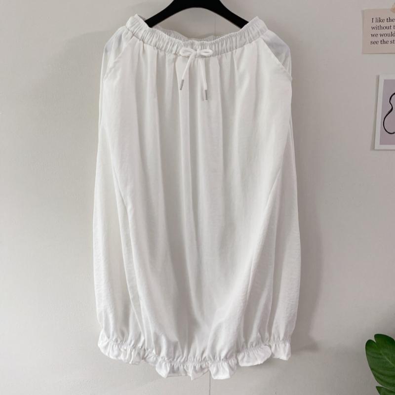 Honey J Banding Long Skirt With Balloon Cut  3 Colors 
