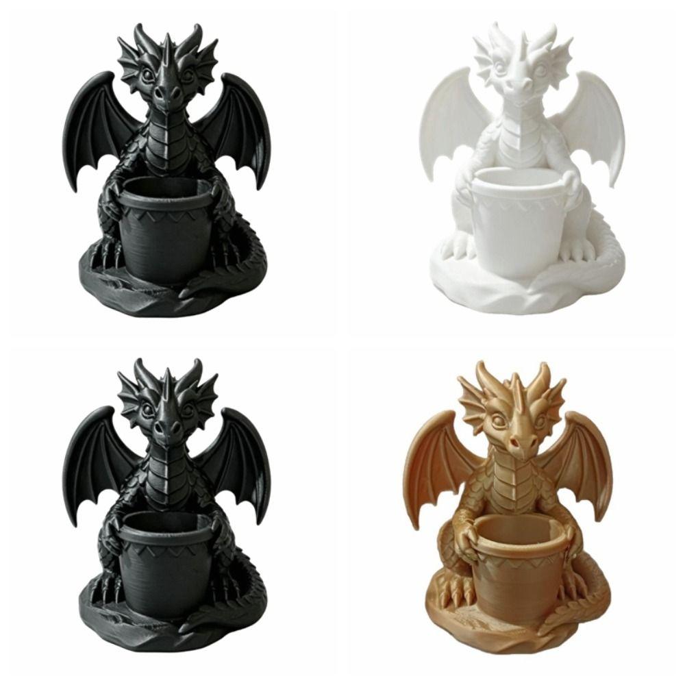 Gotische Stijl Succulentenplant Bloempot 3D Geprint Bureauornamenten Creatief Drakenbeeld Cadeau