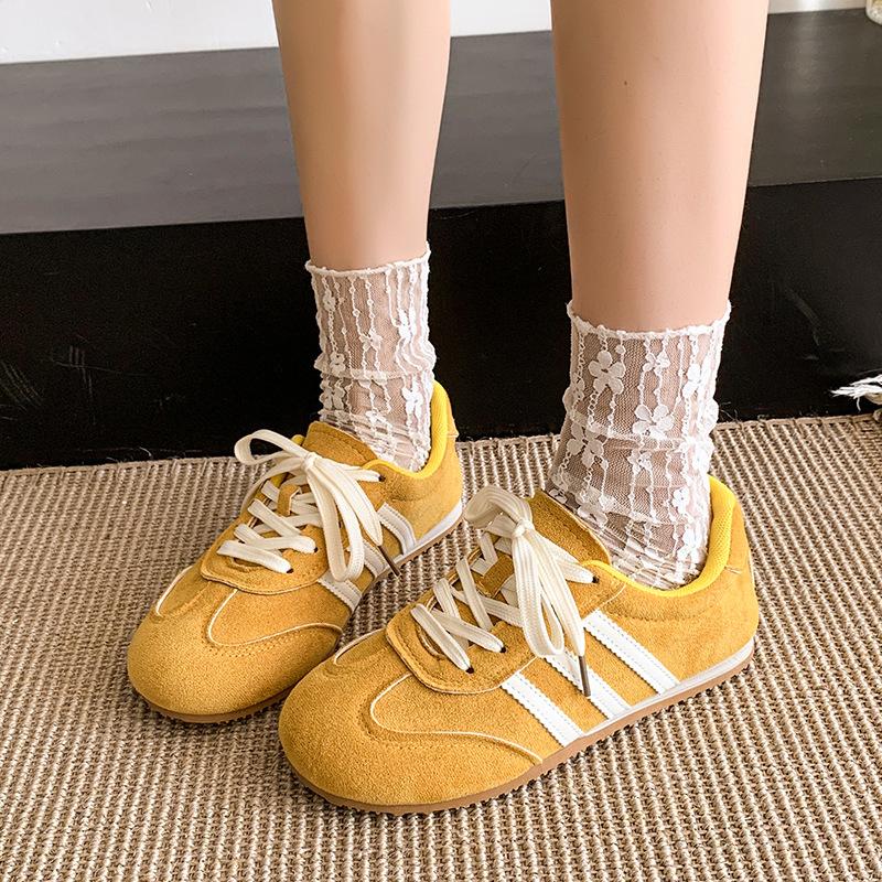 

Универсальные супер огонь обувь Форрест Гамп женская обувь на мягкой подошве для бега повседневная спортивная обувь женская 2025 новая весна и лето красная немецкая тренировочная 40 жёлтый