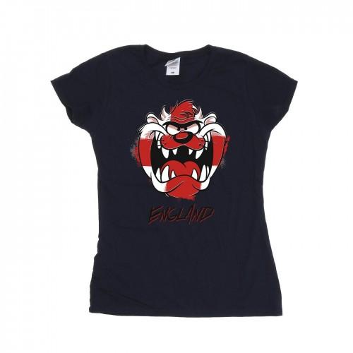

Looney Tunes Womens/Ladies Taz England Face Cotton T-Shirt XXL