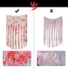 1pcHalloween Blood Handprint Door Curtain Haunted House Realistic Blood-stained Gauze Party Decoration Home Courtyard Door Curta