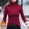 Trendy Women's Double-Sided Fleece Long-Sleeve Top with Half-High Collar for Autumn and Winter