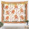 Pink Nutcracker Tapestry Christmas Wall Art for Living Room Bedroom Xmas Cute Wall Hanging Blanket Home Decor Small 70x100