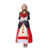 Red Queen of Hearts Costumes for Women Alice In Wonderland Costume Sexy Royal Cosplay Clothing Women Halloween Fancy Dress