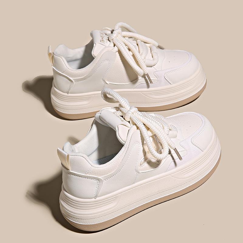 Children's sports shoes spring and autumn 2025 new girls little white shoes boys board shoes soft sole non-slip student running shoes