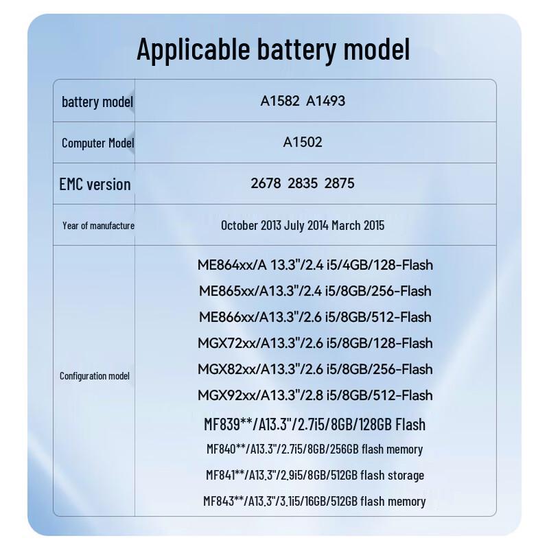 llano Replacement Battery for MacBook Pro 13.3-inch