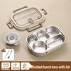 304 Stainless Steel Insulated Bento Lunch Box - Large Capacity, Food-Grade, Sealed Container for Students