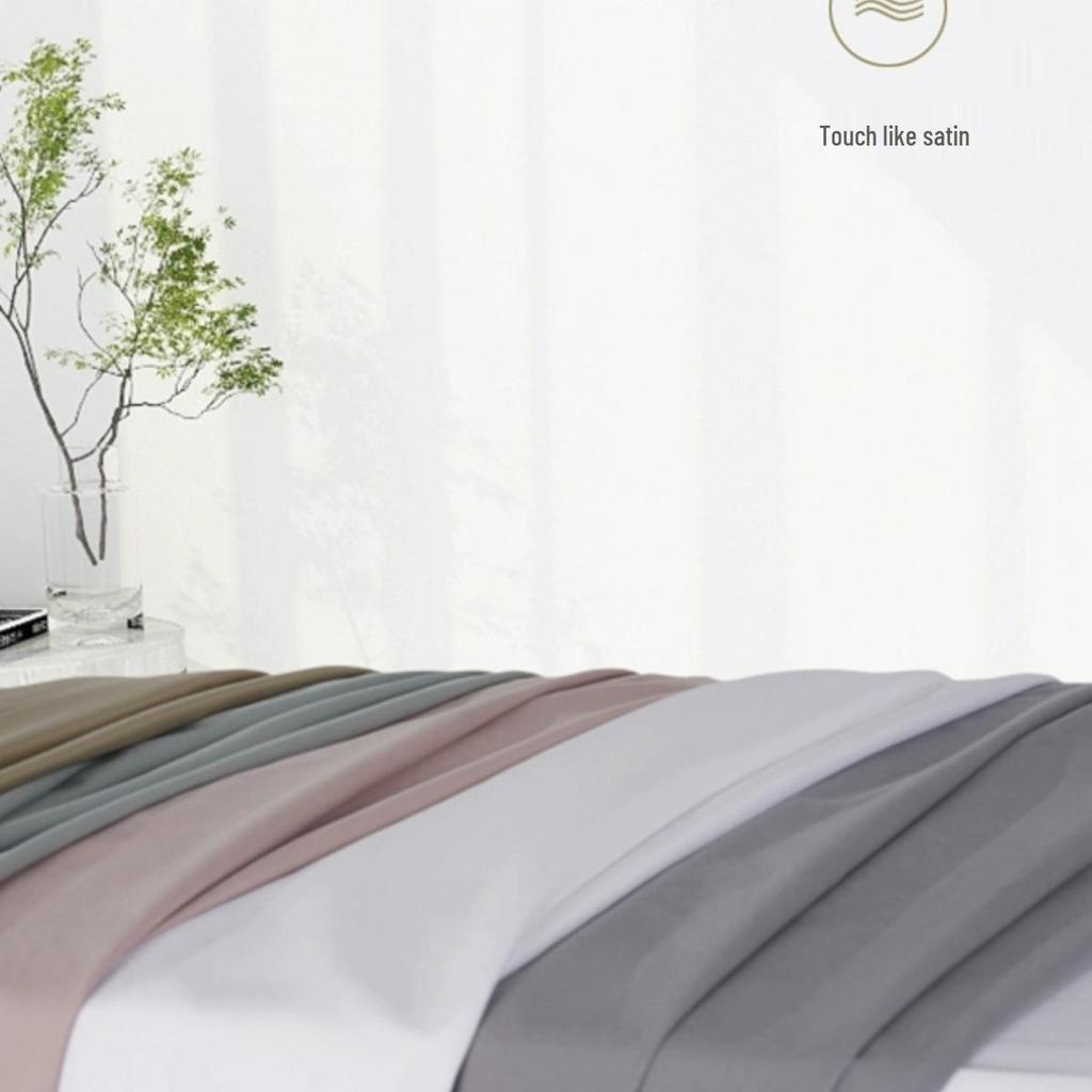 Orange Soft Cotton Salon Bed Sheets - Simple Solid Color Massage Table Cover
