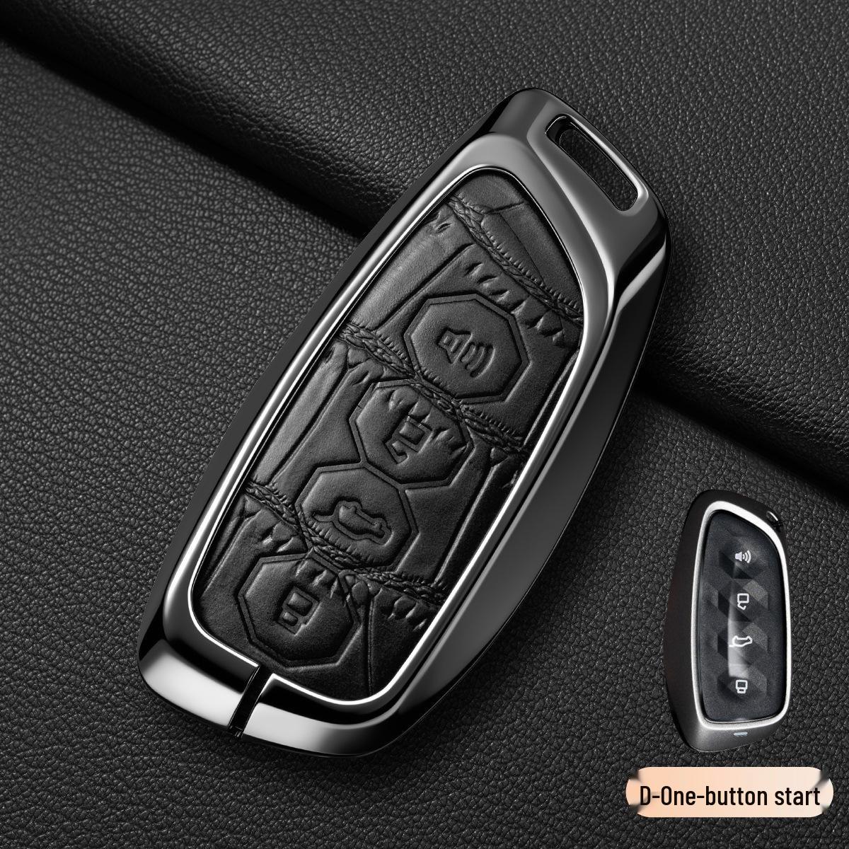 Haval H6, Big Dog, Great Wall Chitu Key Cover: Crocodile Pattern Shell for F5H9H2, M6F7Plus, H7H8. Crocodile Pattern