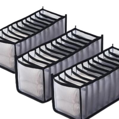 RYUBOF Underwear Storage Divider Clothing Storage Box with 11 for and Small Mesh Breathable 3-Piece Set, Compartments, Socks, Underwear, Items,