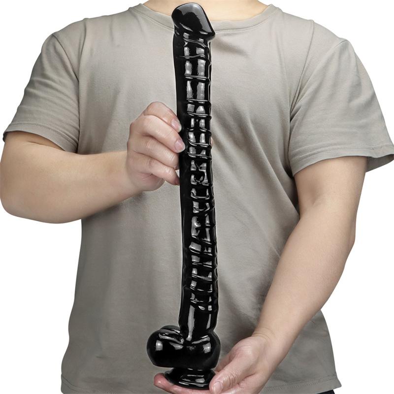 4cm Super Long 41cm Simulation Sucker Dildo Anal Plug Anal Female Thrusting Anal Sex Toy Sex Products