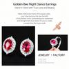 WNFU Women's Jewelry Set, Red Corundum, Copper