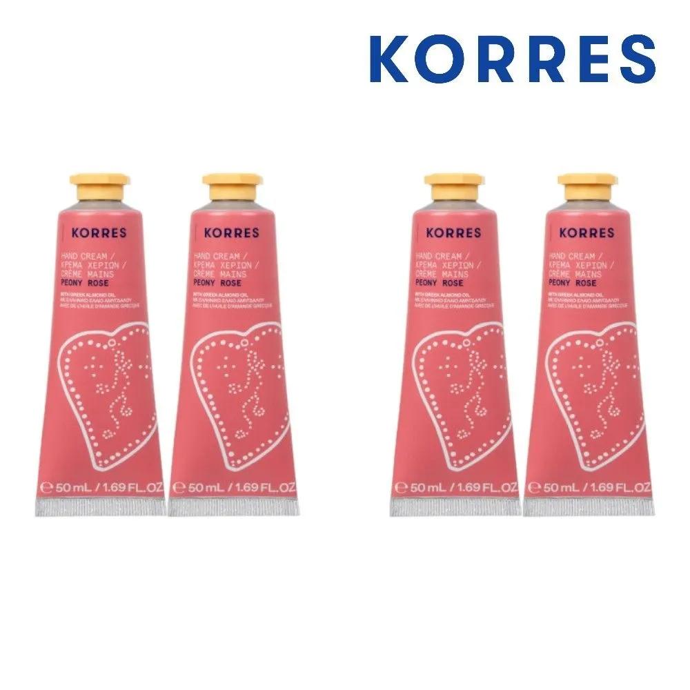 KORRES KORRES Peony Rose Hand Cream 50ml (4 pieces)