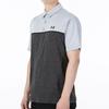 Under Armour Playoff Polo Shirts Men's Black Polo Collar Moderate Straight Fit Unisex 1362495-001
