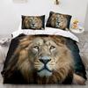 Animal Lion Bedding Set Cool Animal Bed Linen Home Decor Single Double Twin Size For Boys Girls Kids Adults Lion Duvet Cover Set