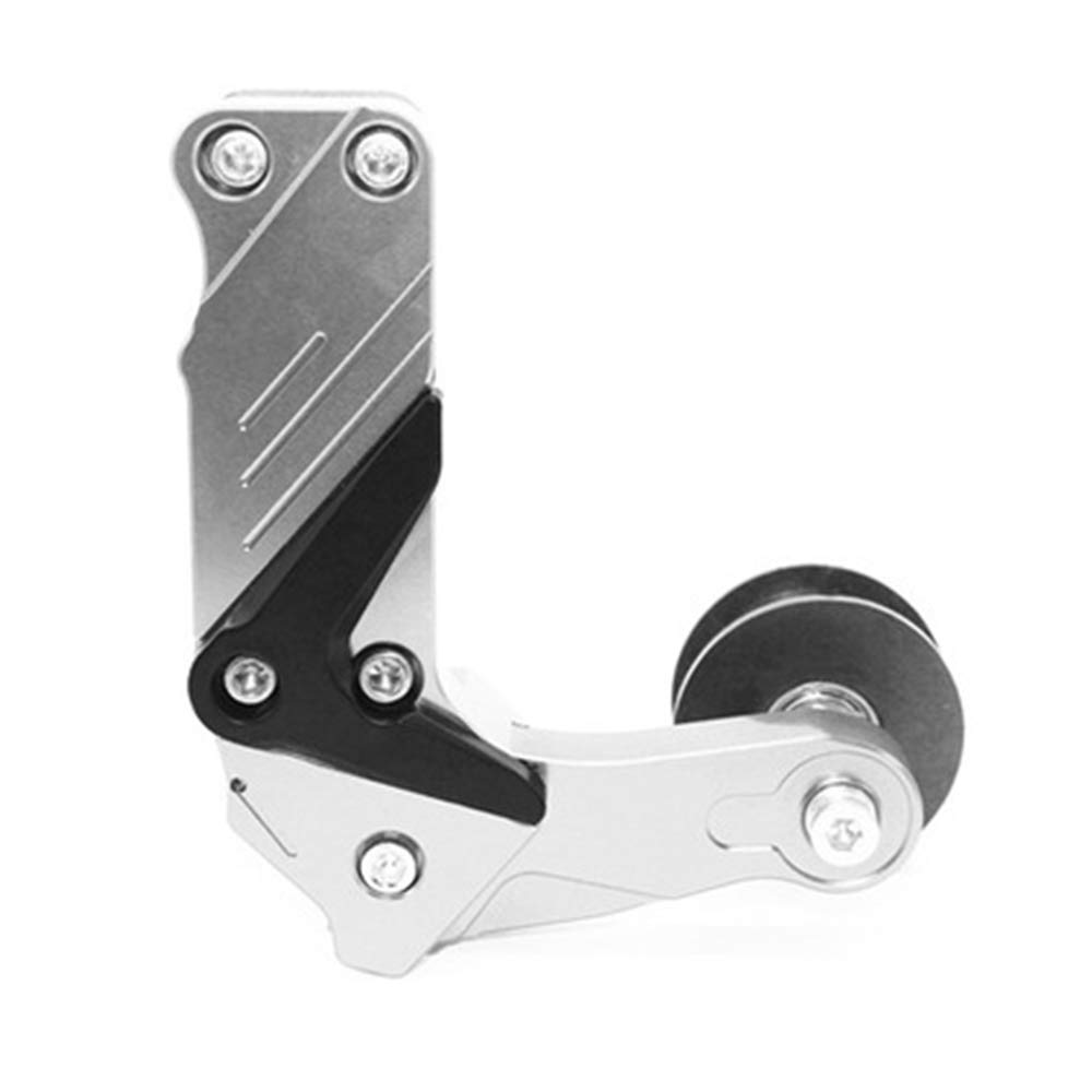 ZSADZS Universal Motorcycle Chain Tensioner CNC Aluminum Alloy Withstand Motorcycle Chain Regulator (Silver)