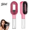 Escova de Cabelo Amiga do Couro Cabeludo 2 em 1 com Borrifador Embutido Desembaraçador para Cabelos Cacheados Ondulados Lisos Desembaraça Cabelo Molhado Seco Escova de Viagem Anti-Frizz
