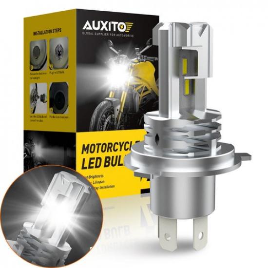 1 H4 Pcs LED Motorcycle Headlight Bulbs Angel High/Low Eye Headlight 12-80V DC