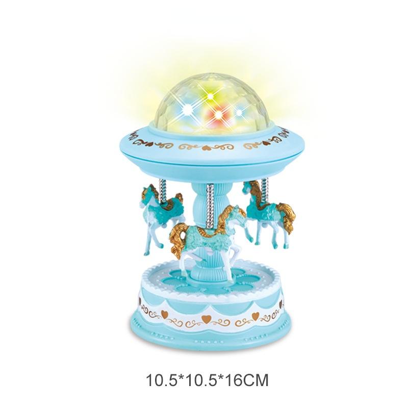 Merry-go-round Music Boxes  Music   Room Decoration Gifts Unisex Christmas Horse Carousel Box Home Decor WF916