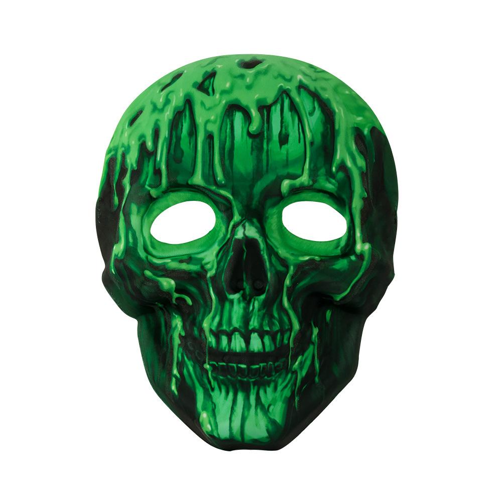 Spooky Scary Skull Full Face Halloween Mask Decoration Skeleton Luminous Headgear Funny Easy To Wear Party Cosplay Mask