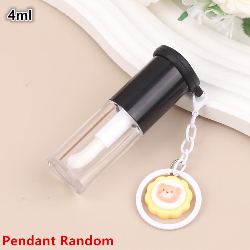 Lip Glaze Bottle With Keychain Big Wand Empty Lipstick Gloss Tube Refillable Liquid Container Bottle Lip Gloss Sample Bottle