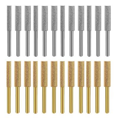 Professional 12Pieces Chainsaw Chain Grinding Bit Stone with Universality Compatibility Efficiency and Easy Installation
