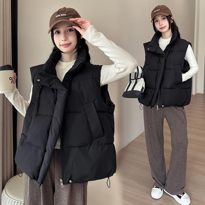 New Cotton Vest Versatile Autumn and Winter Style Fashionable Korean Loose Women's Vest Vest Vest Jacket