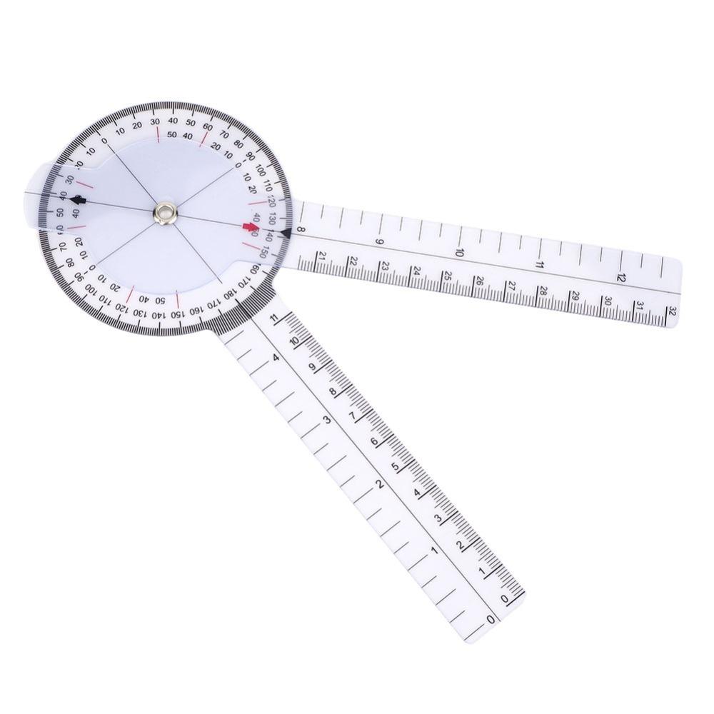 3pcs 8inch Healthcare Goniometer White Goniometer Set 3-Piece Goniometer Kit Physical Recuperation