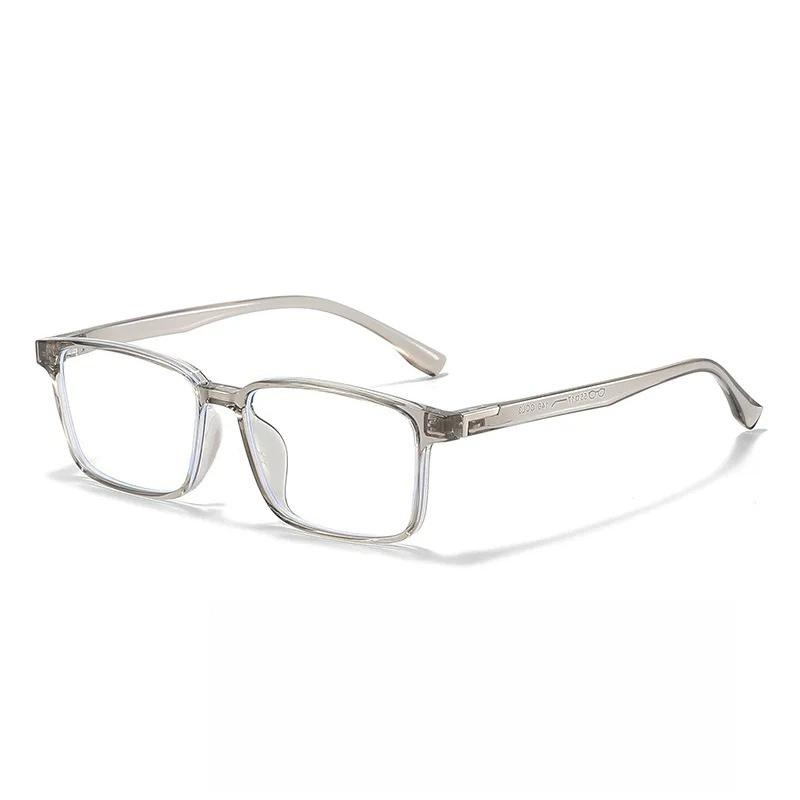 New Ultra Light TR90 Square Anti Blue Light Glasses High-end Simplicity Comfortable Business Men and Women Plain Eyeglasses