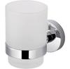 Holder with Glass Stella Classic 07.411, Glass, Chrome