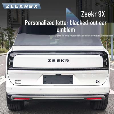 Black Decorative Covers for 9X Car Emblems, Metal Protection Mod Accessories